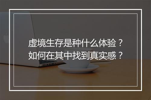 虚境生存是种什么体验?如何在其中找到真实感?