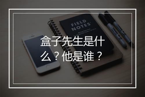 盒子先生是什么?他是谁?