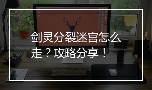 剑灵分裂迷宫怎么走？攻略分享！