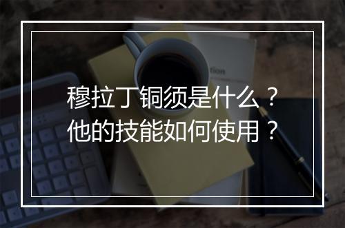 穆拉丁铜须是什么?他的技能如何使用?