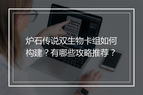 炉石传说双生物卡组如何构建？有哪些攻略推荐？