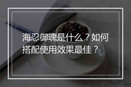海忍御魂是什么?如何搭配使用效果最佳?