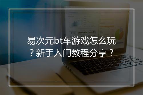 易次元bt车游戏怎么玩?新手入门教程分享?