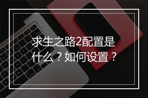 求生之路2配置是什么?如何设置?