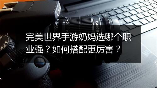 完美世界手游奶妈选哪个职业强？如何搭配更厉害？