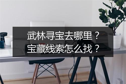 武林寻宝去哪里？宝藏线索怎么找？
