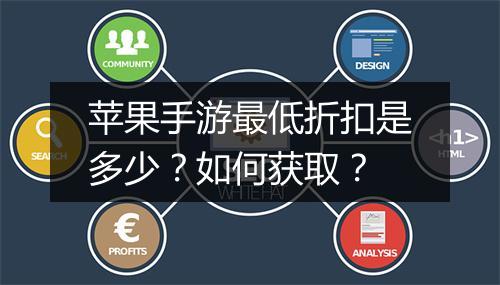 苹果手游最低折扣是多少？如何获取？