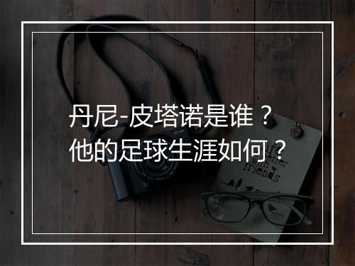丹尼-皮塔诺是谁?他的足球生涯如何?