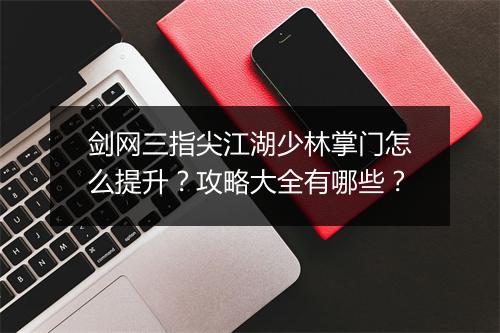 剑网三指尖江湖少林掌门怎么提升？攻略大全有哪些？