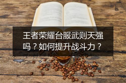 王者荣耀台服武则天强吗？如何提升战斗力？