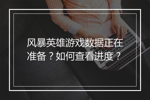 风暴英雄游戏数据正在准备？如何查看进度？