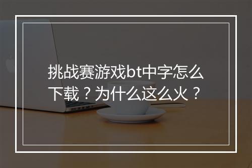 挑战赛游戏bt中字怎么下载？为什么这么火？