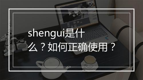 shengui是什么？如何正确使用？