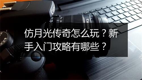 仿月光传奇怎么玩?新手入门攻略有哪些?