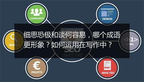 细思恐极和谈何容易，哪个成语更形象？如何运用在写作中？