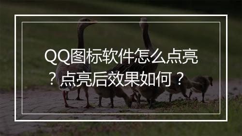 QQ图标软件怎么点亮?点亮后效果如何?