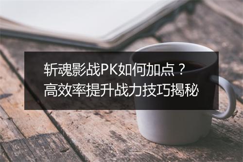 斩魂影战PK如何加点?高效率提升战力技巧揭秘