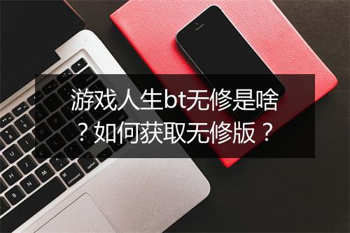 游戏人生bt无修是啥?如何获取无修版?