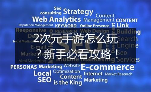 2次元手游怎么玩?新手必看攻略!