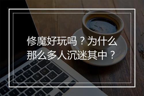 修魔好玩吗？为什么那么多人沉迷其中？