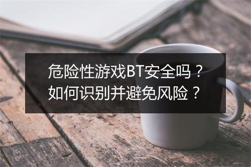 危险性游戏BT安全吗?如何识别并避免风险?