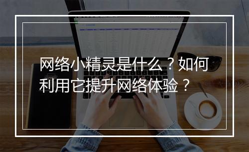 网络小精灵是什么?如何利用它提升网络体验?
