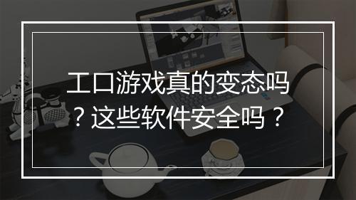 工口游戏真的变态吗？这些软件安全吗？