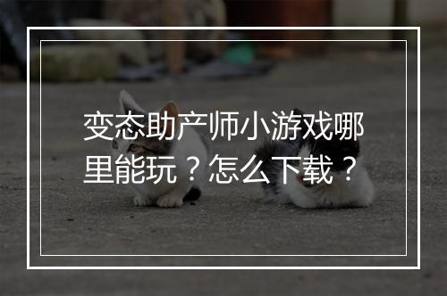 变态助产师小游戏哪里能玩?怎么下载?