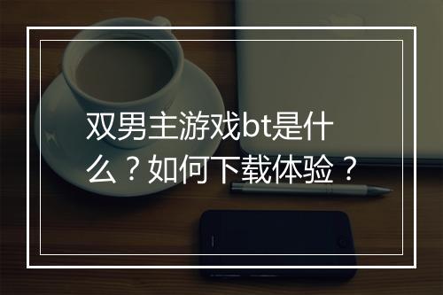 双男主游戏bt是什么？如何下载体验？