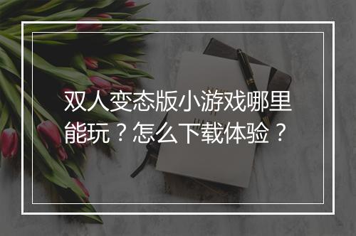 双人变态版小游戏哪里能玩？怎么下载体验？