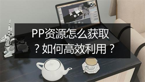 PP资源怎么获取？如何高效利用？