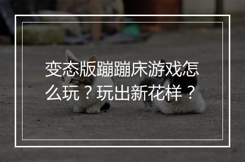 变态版蹦蹦床游戏怎么玩？玩出新花样？