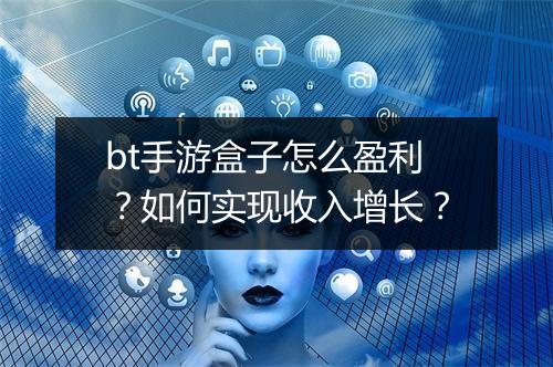 bt手游盒子怎么盈利?如何实现收入增长?