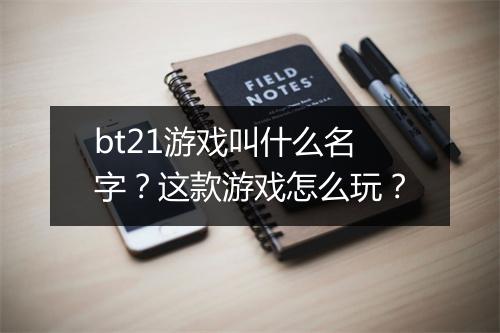 bt21游戏叫什么名字？这款游戏怎么玩？