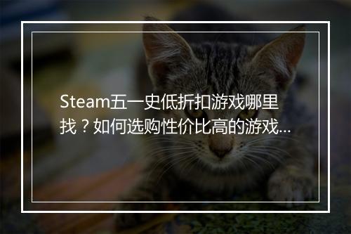 Steam五一史低折扣游戏哪里找？如何选购性价比高的游戏？