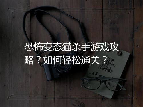 恐怖变态猫杀手游戏攻略？如何轻松通关？