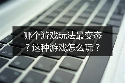 哪个游戏玩法最变态？这种游戏怎么玩？