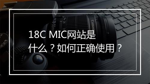 18C MIC网站是什么？如何正确使用？