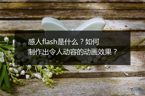 感人flash是什么？如何制作出令人动容的动画效果？