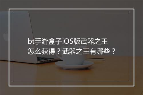 bt手游盒子iOS版武器之王怎么获得？武器之王有哪些？