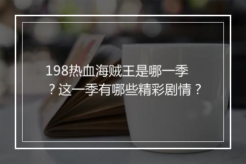 198热血海贼王是哪一季?这一季有哪些精彩剧情?
