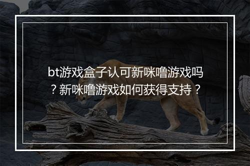 bt游戏盒子认可新咪噜游戏吗？新咪噜游戏如何获得支持？