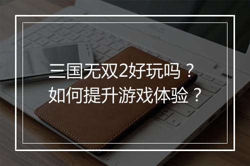 三国无双2好玩吗？如何提升游戏体验？