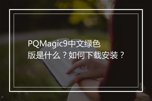 PQMagic9中文绿色版是什么？如何下载安装？