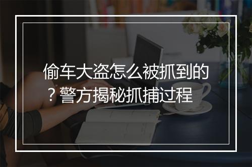 偷车大盗怎么被抓到的？警方揭秘抓捕过程