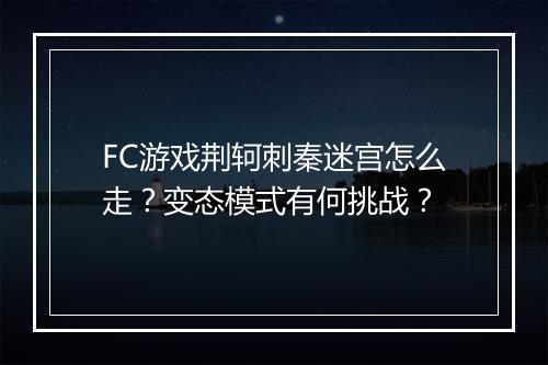 FC游戏荆轲刺秦迷宫怎么走?变态模式有何挑战?
