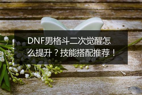 DNF男格斗二次觉醒怎么提升？技能搭配推荐！
