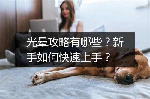 光晕攻略有哪些？新手如何快速上手？