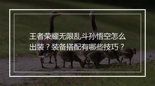 王者荣耀无限乱斗孙悟空怎么出装？装备搭配有哪些技巧？