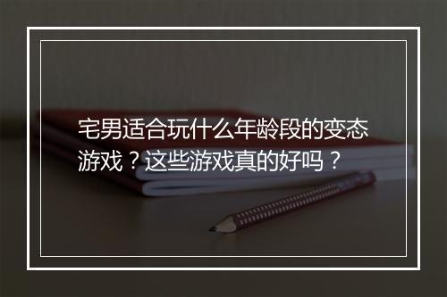 宅男适合玩什么年龄段的变态游戏?这些游戏真的好吗?